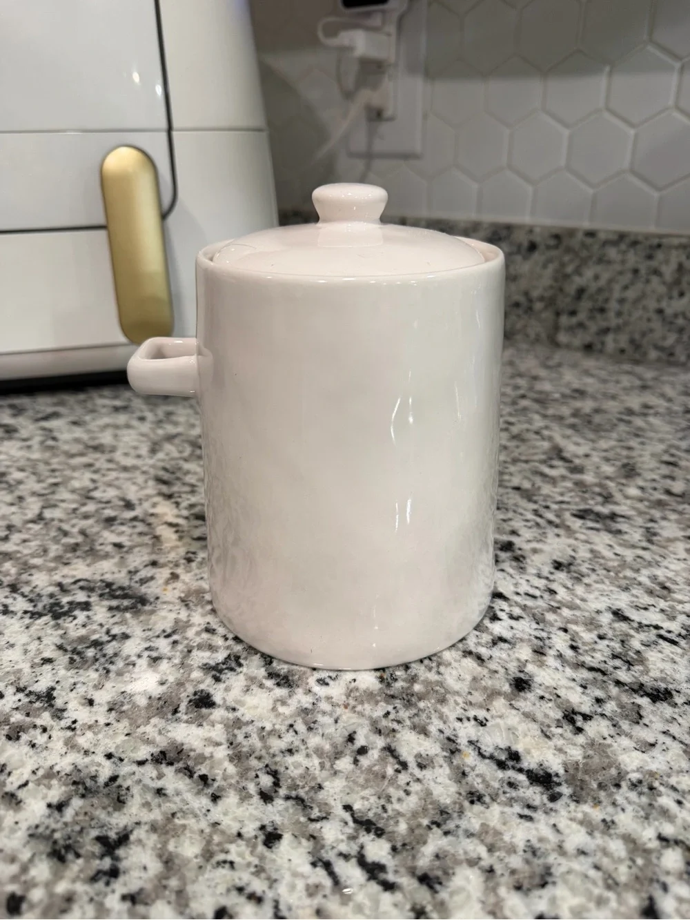 Rae Dunn White Ceramic COFFEE Canister with Lid